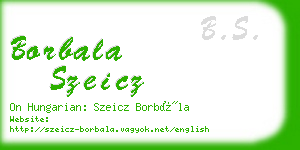borbala szeicz business card